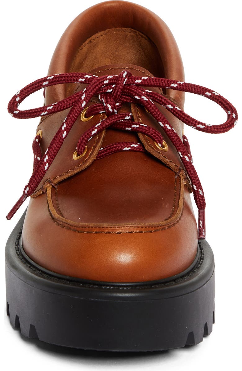 Miu Miu Lug Sole Boat Shoe, Alternate, color,