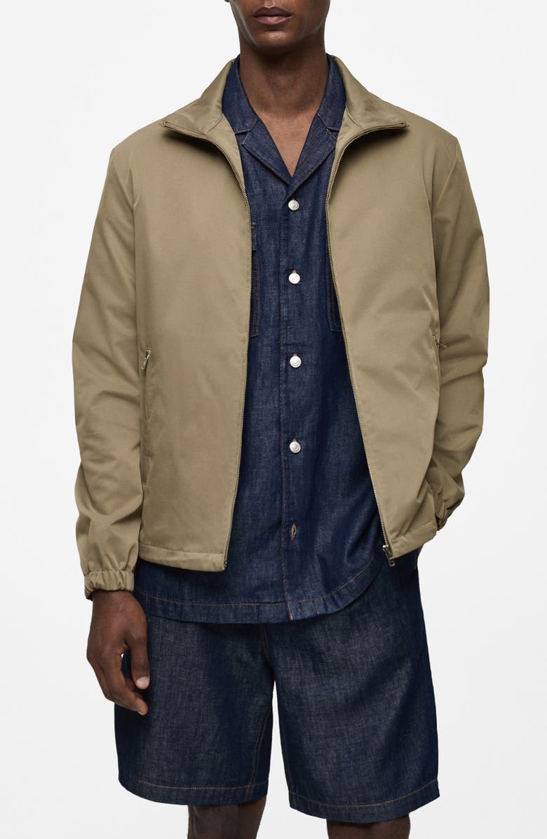 MANGO Water Repellent Jacket, Main, color, 