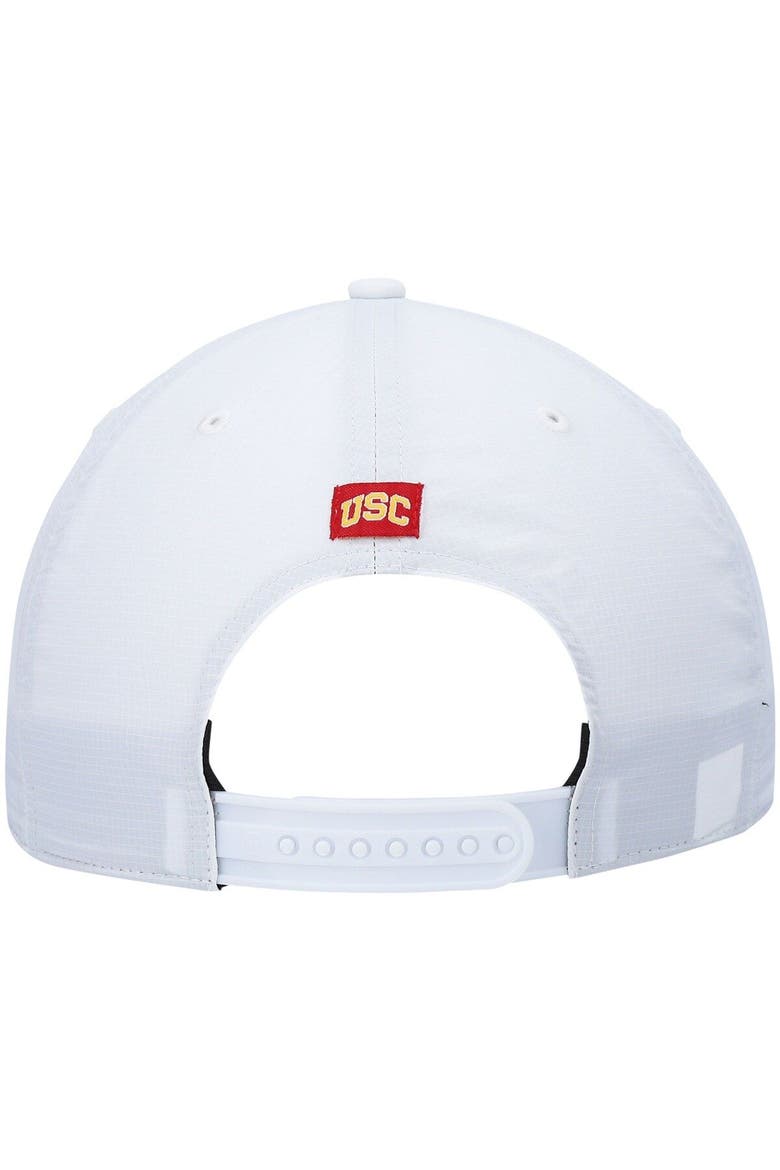 Men's '47 White USC Trojans Stars and Stripes Flag Flutter Hitch Snapback Hat, Alternate, color, White
