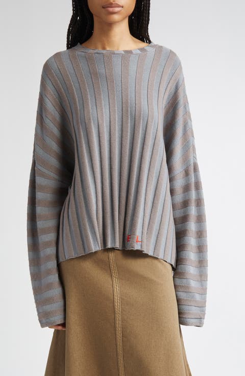 PARTOW 売れ筋商品|||パートウ ニット&セーター アウター レディース Sweaters Grey Heather Grey Multi Fairisle Moritz Sweater | STAUD