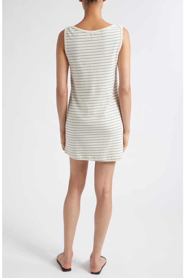 Nando Stripe Boatneck Cotton Minidress, Alternate, color, NATURAL/ MIDNIGHT STRIPE