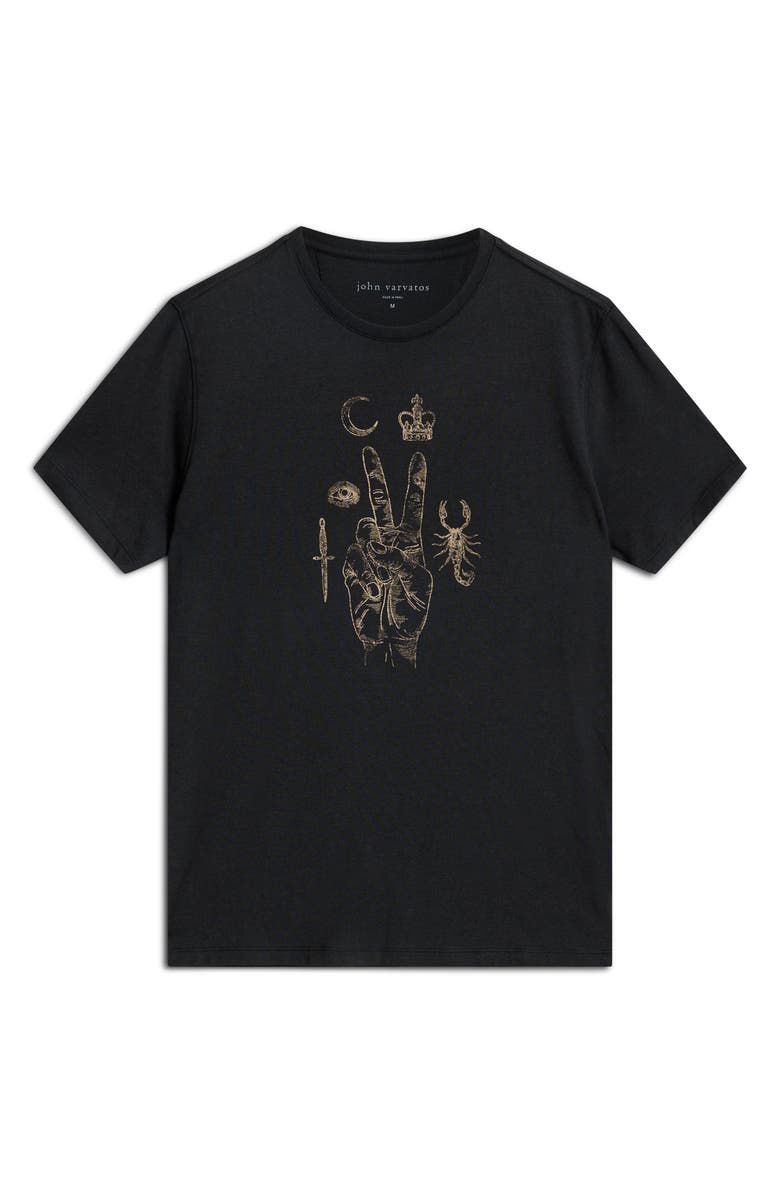 John Varvatos Elements Cotton Graphic T-Shirt, Alternate, color, 
