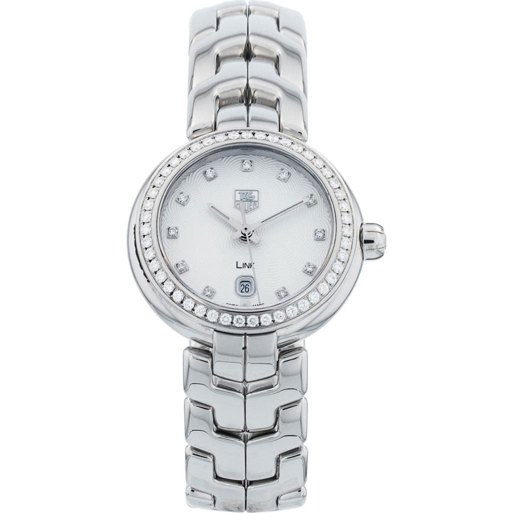 Watchfinder & Co. Tag Heuer 2001 Link Diamond Bracelet Watch, 29mm In Silver
