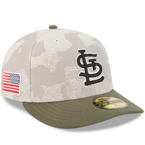 Men's New Era Light Beige/Olive St. Louis Cardinals 2025 Armed Forces Day 59FIFTY Fitted Hat