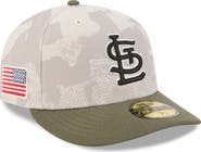 New Era Men's New Era Light Beige/Olive St. Louis Cardinals 2025 Armed Forces Day 59FIFTY Fitted Hat