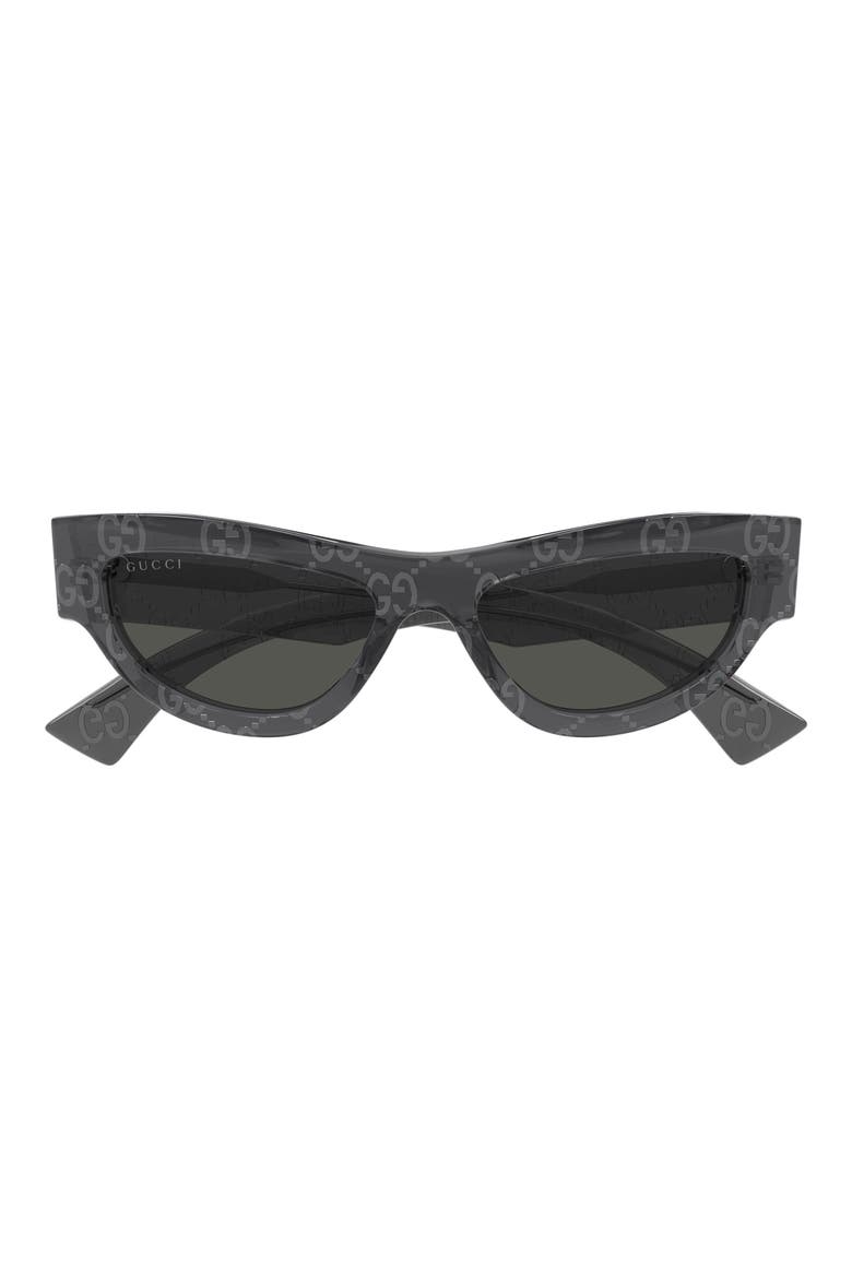 53mm Cat Eye Sunglasses, Main, color, GREY