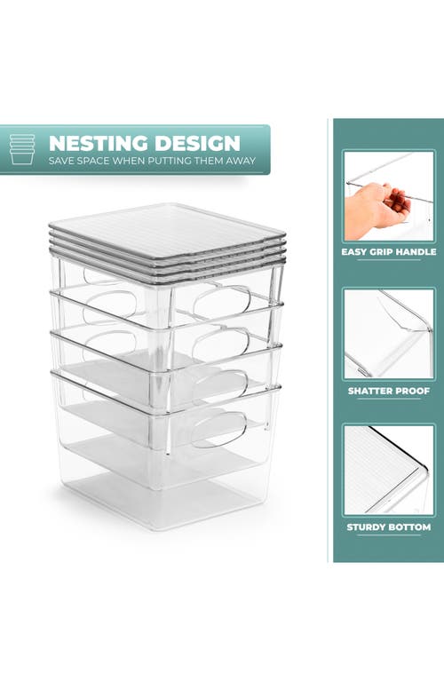 Sorbus 2-pack Medium Toy Organizer Clear Plastic Storage Bins In Clear