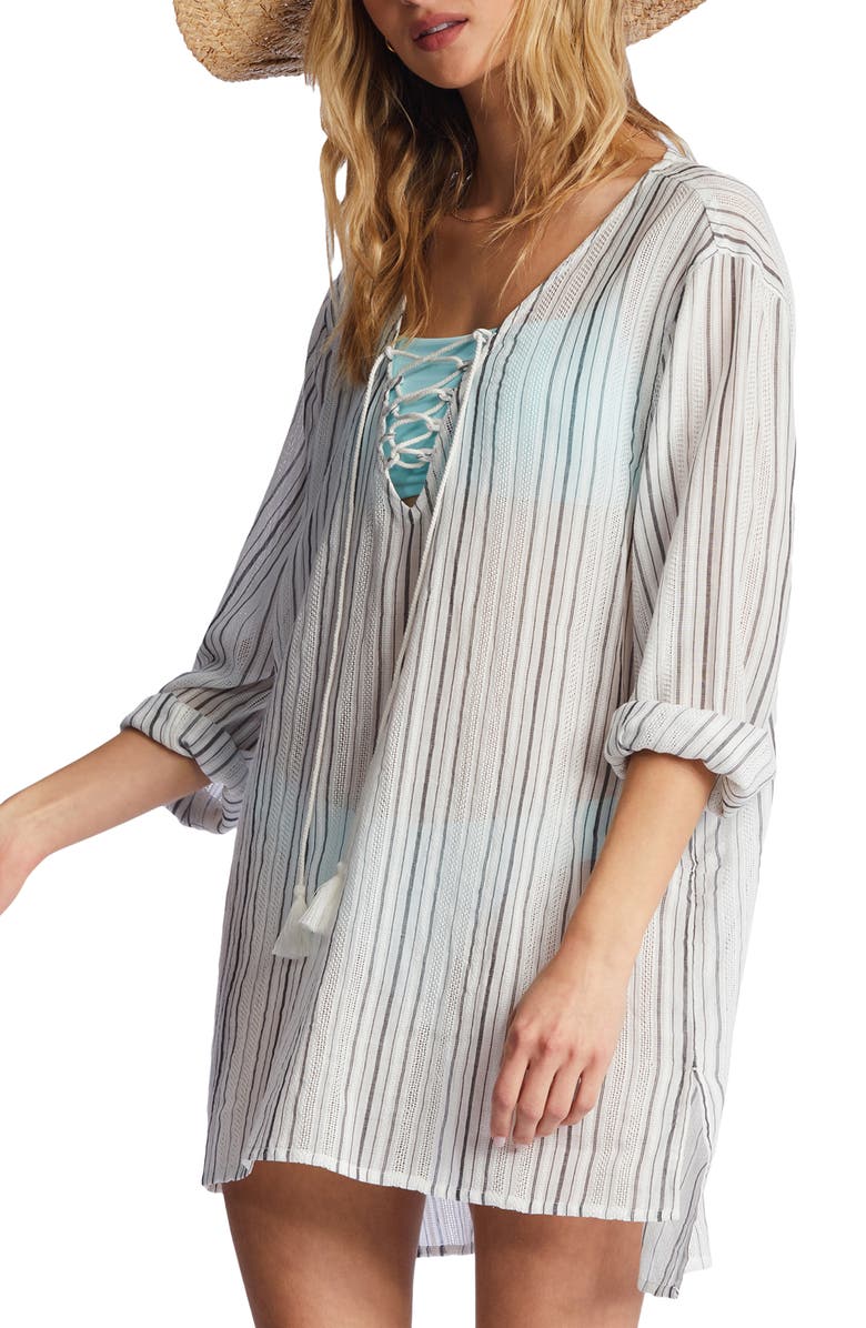 Billabong Blue Skies Cover-Up Dress, Alternate, color, 