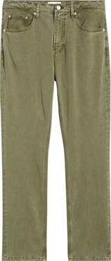 FRAME Modern Straight Leg Five-Pocket Twill Pants