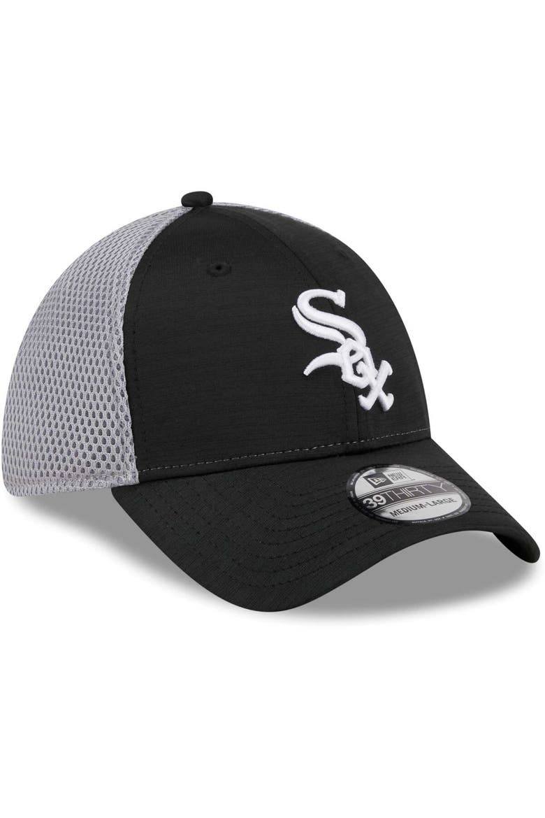 Men's New Era Black Chicago White Sox Neo 39THIRTY Flex Hat, Alternate, color, Black