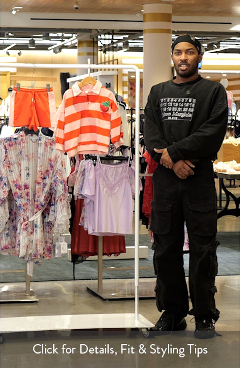 Kids' Strawberry Rugby Sweatshirt & Shorts Set, sales video thumbnail