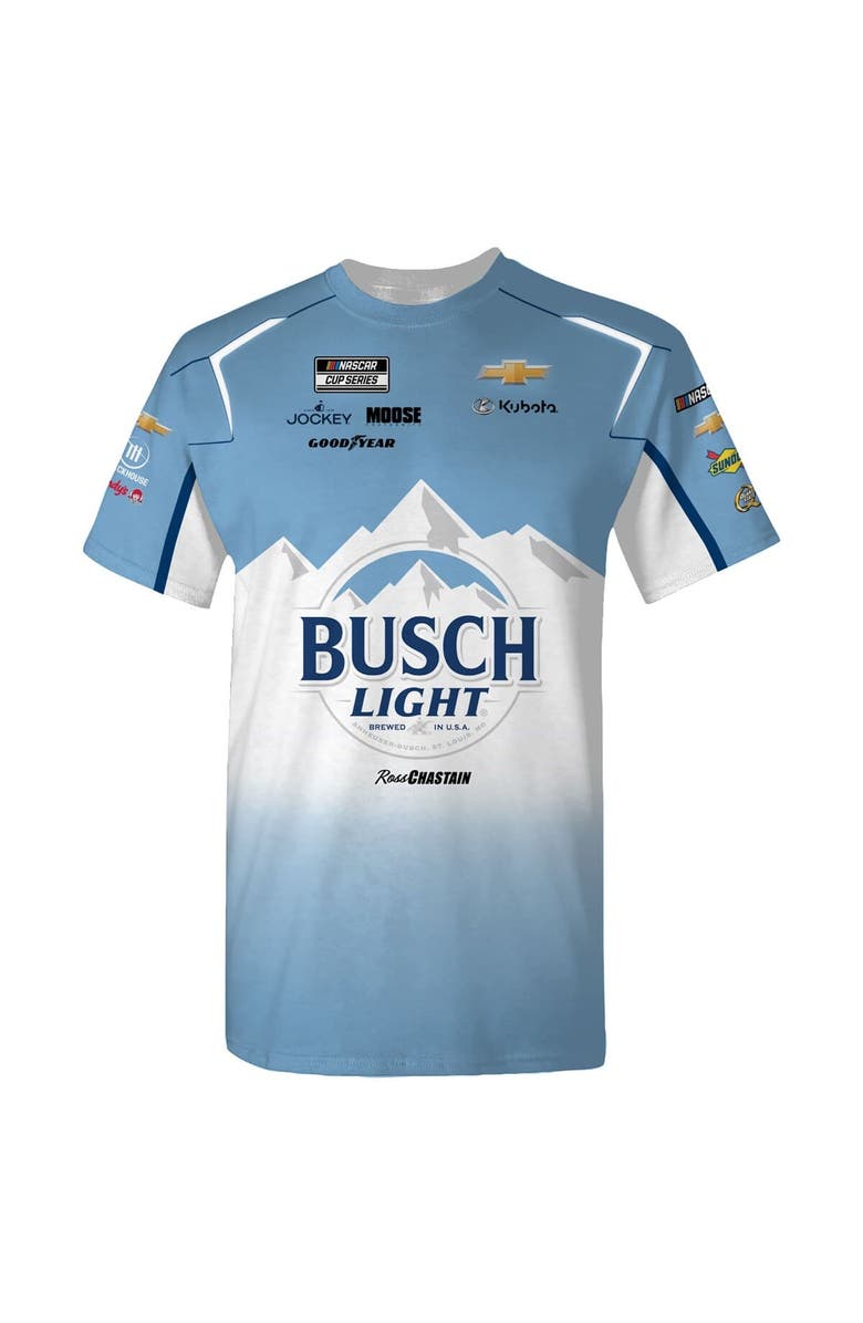 Trackhouse Racing Team Collection Men's Trackhouse Racing Team Collection Light Blue Ross Chastain Busch Light Uniform T-Shirt, Alternate, color, Light Blue