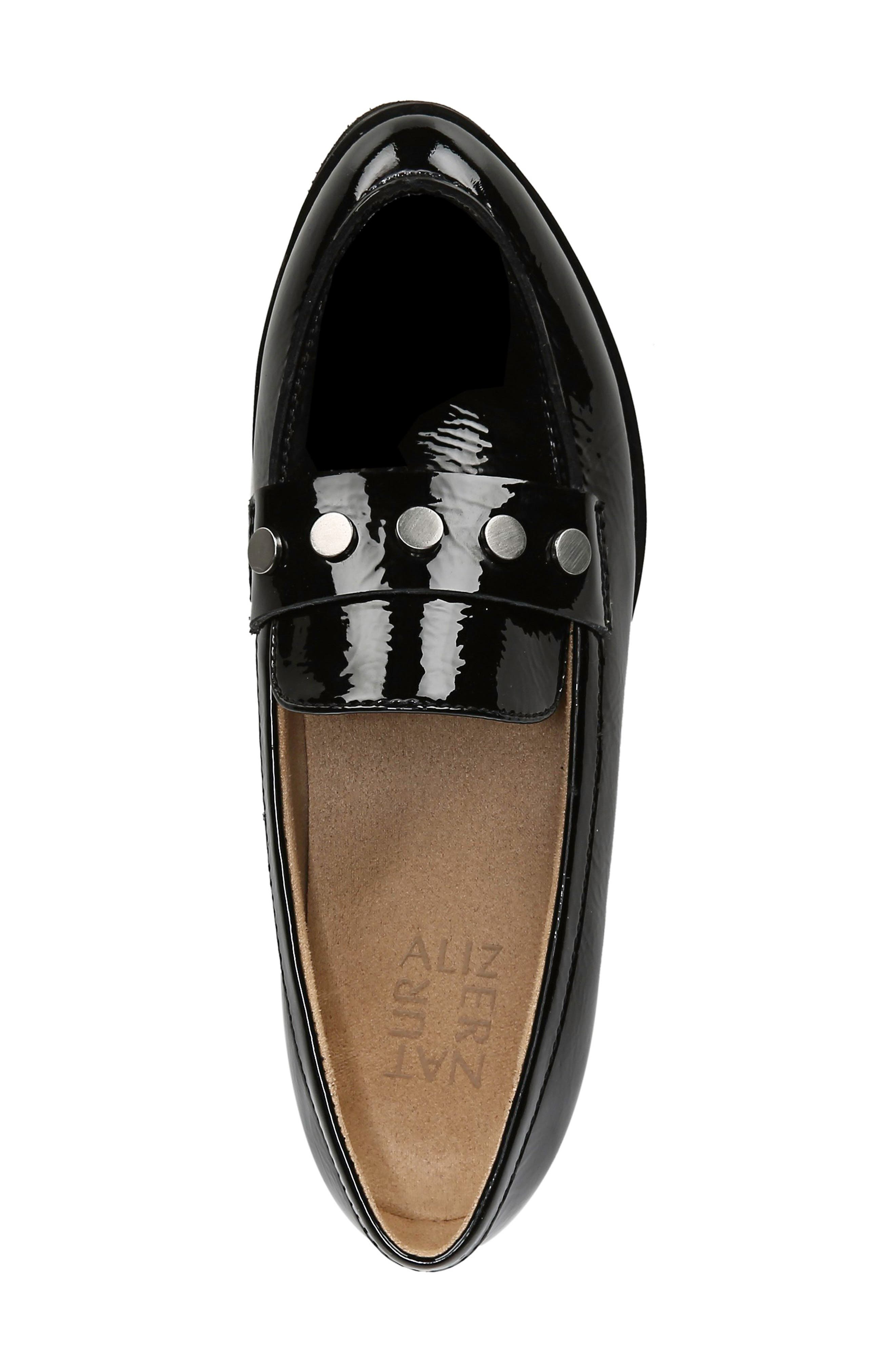 Gaia Loafer, Alternate, color, BLACK PATENT LEATHER