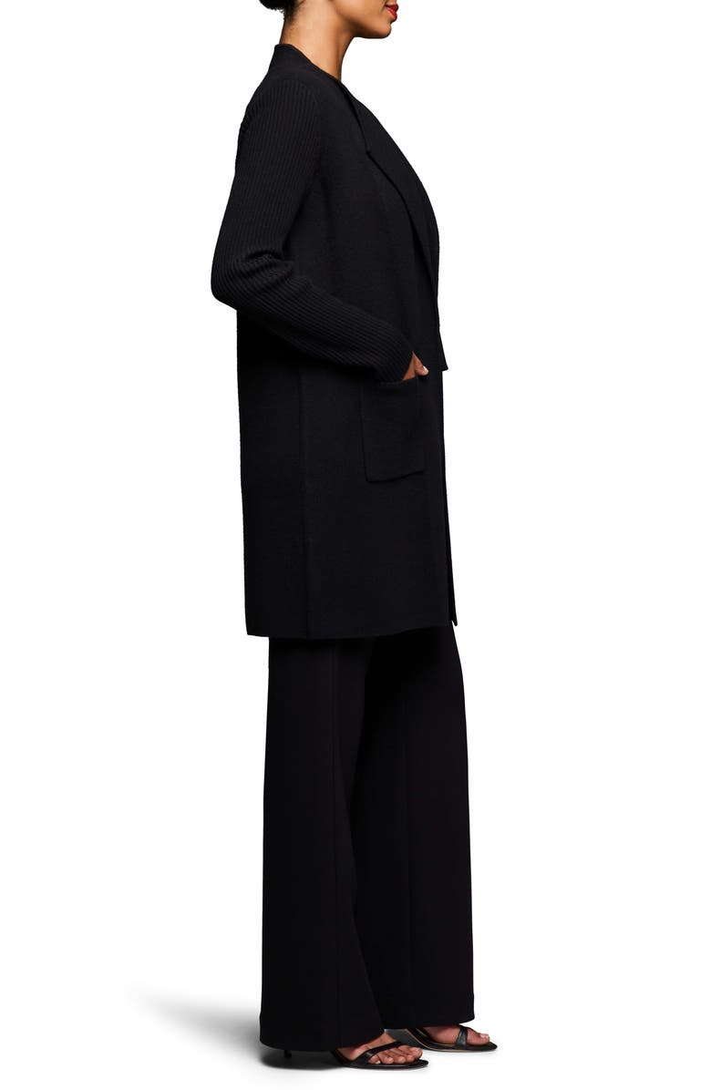 NIC+ZOE Juliette Wool & Cashmere Coat, Alternate, color, Black Onyx