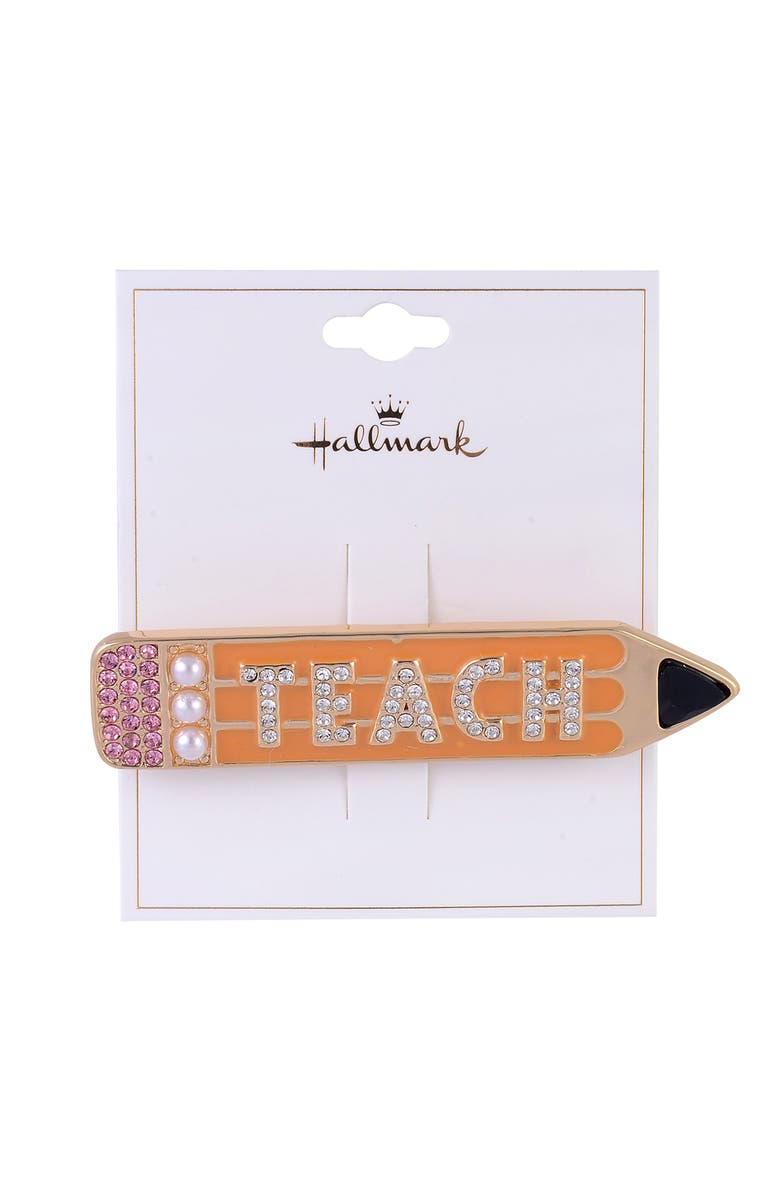 Hallmark Teach Pencil Pin, Alternate, color, Yellow