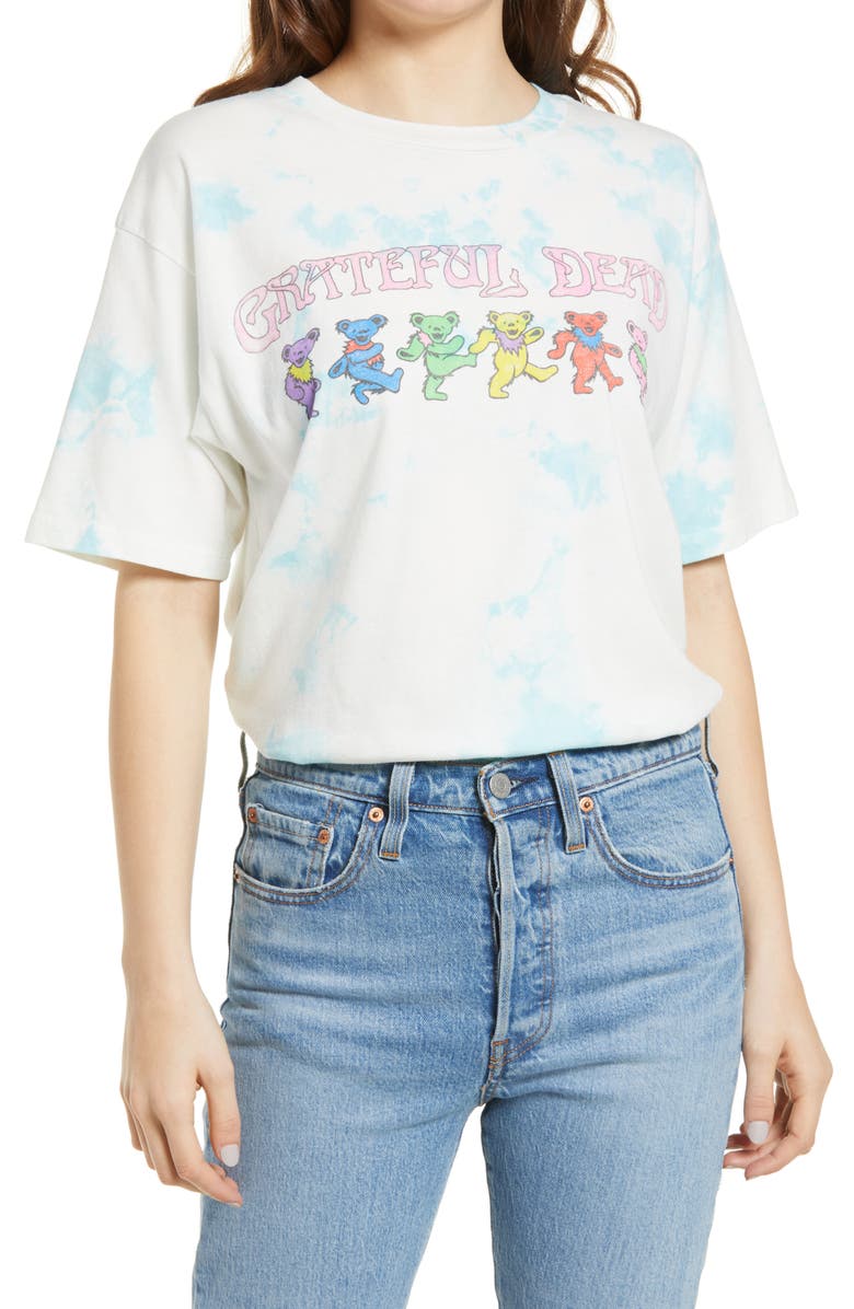 Daydreamer Women's Grateful Dead Dancing Bears Graphic Tee, Main, color,