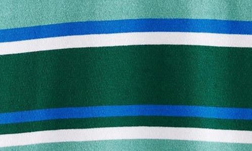 NEXT NEXT KIDS' GREEN STRIPE COTTON T-SHIRT