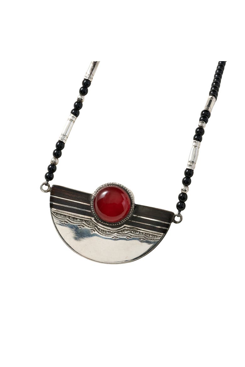 Amellal Tuareg Pendant Necklace, Main, color, Silver