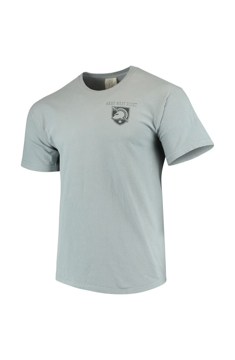 IMAGE ONE Men's Gray Army Black Knights Team Comfort Colors Campus Scenery T-Shirt, Alternate, color, 