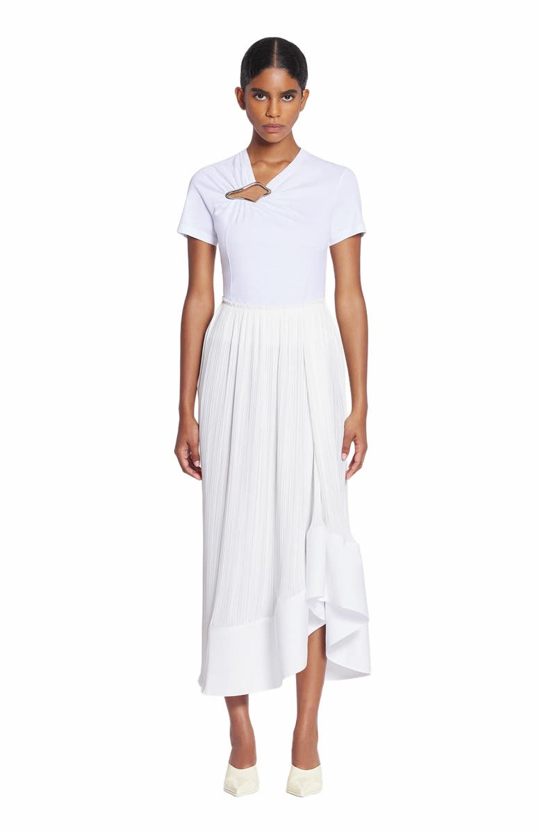Lanvin PLEATED MIDI SKIRT, Main, color, 