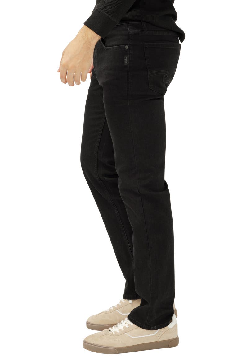 Allan Slim Straight Leg Jeans, Alternate, color, BLACK