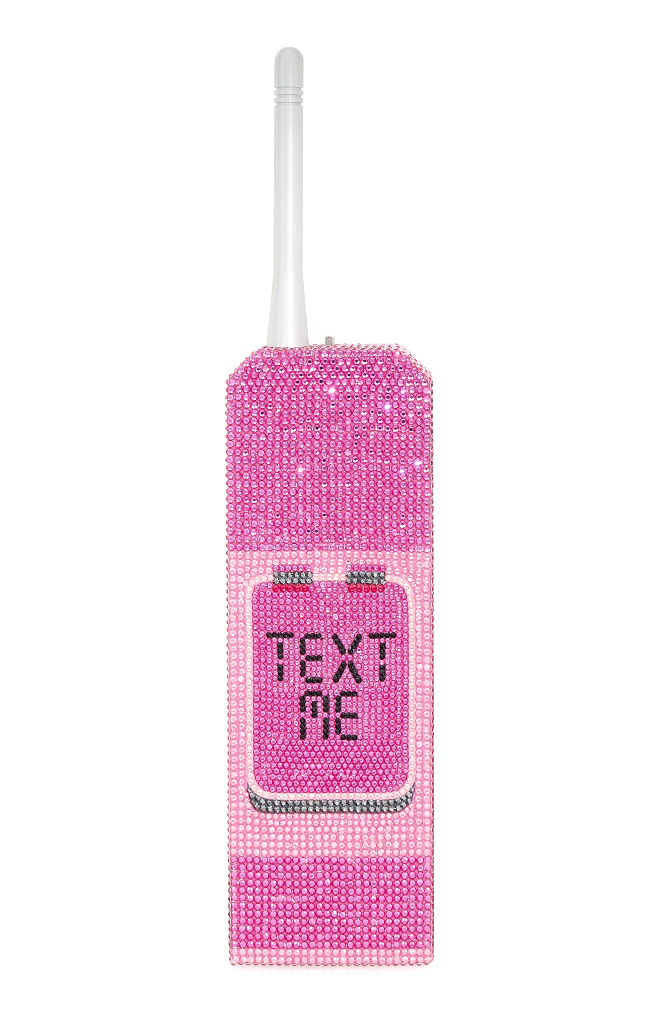 Judith Leiber Brick Cell Phone Crystal Clutch, Alternate, color, 