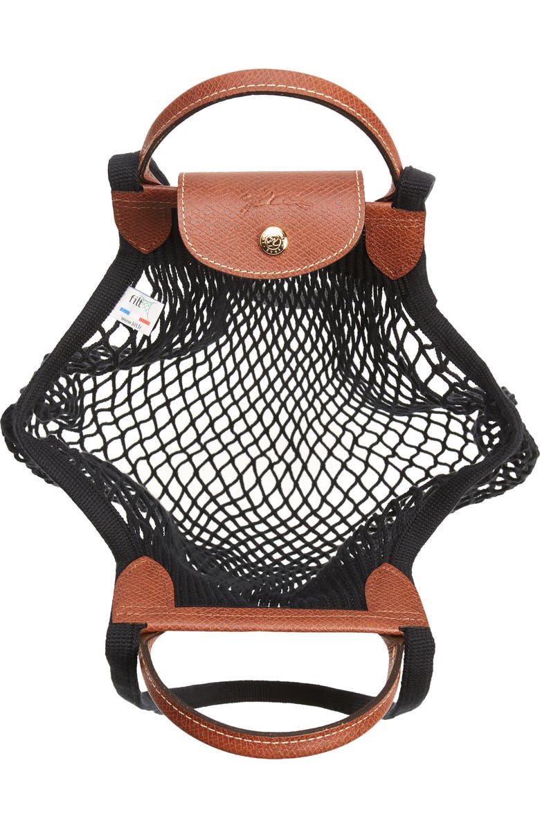 Longchamp Le Pliage Filet Knit Shoulder Bag, Alternate, color,