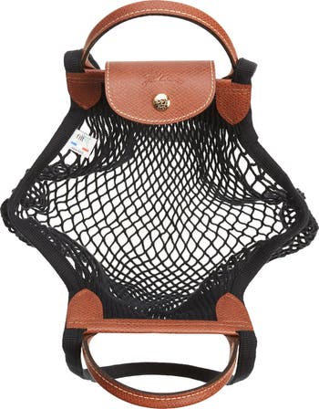 【送料&関税込】Longchamp Le Pliage Filet Mesh-knit Bag Le Pliage Filet L Mesh bag Ecru - Canvas | Longchamp US