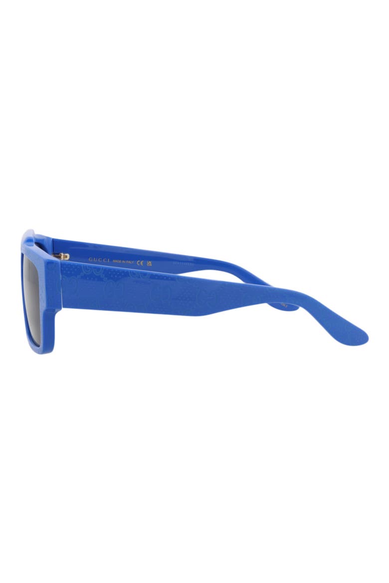 Novelty 56mm Square Sunglasses, Alternate, color, BLUE