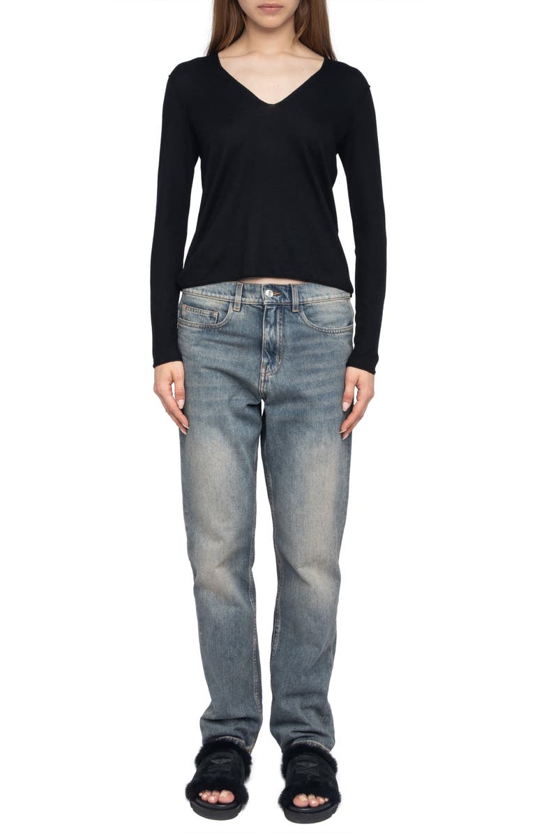 Zadig & Voltaire Nosfa We Voltaire Merino Wool Sweater, Alternate, color, 