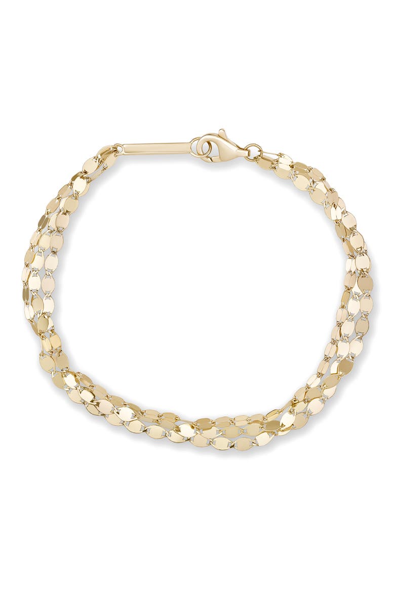 14K Gold 3-Strand Bracelet, Main, color, 14K YELLOW GOLD