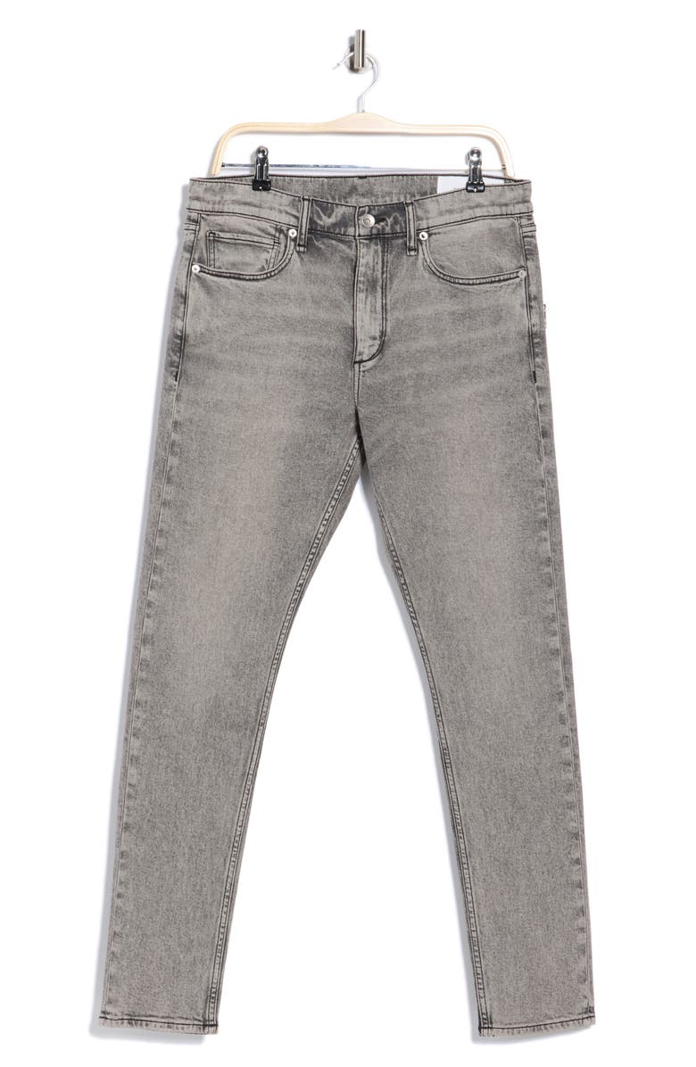 rag & bone Fit 1 Authentic Stretch Skinny Jeans, Alternate, color, Grey