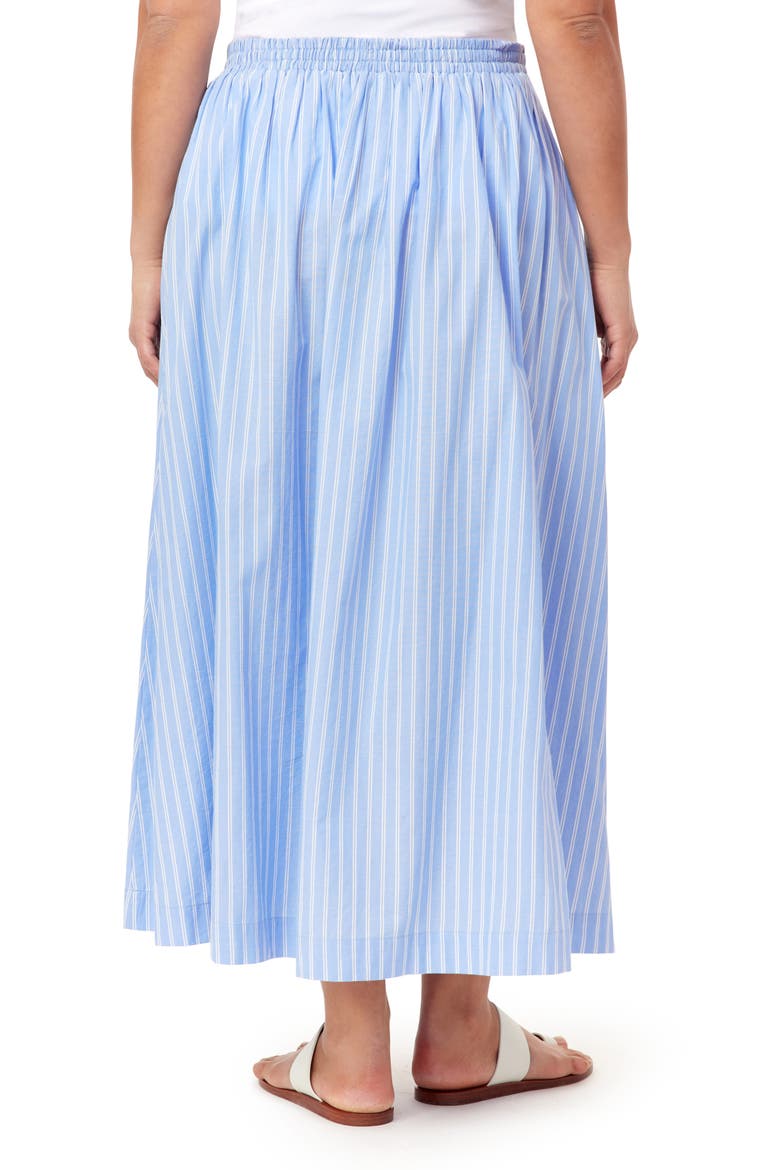 Adeline Stripe Maxi Skirt, Alternate, color, BLUE/ WHITE STRIPE