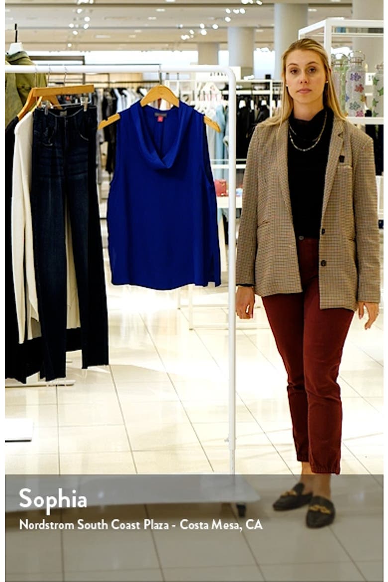 Cowl Neck Sleeveless Blouse video