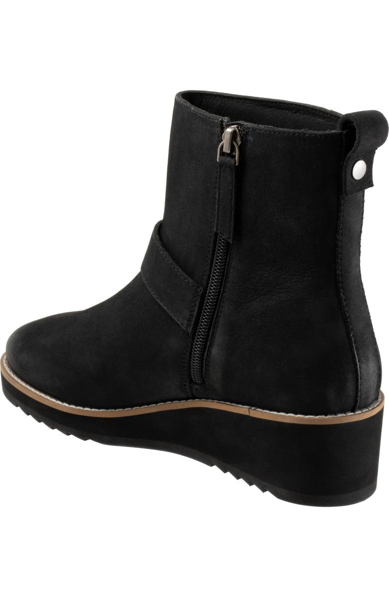 SoftWalk<sup>®</sup> Westland Platform Wedge Bootie, Alternate, color, Black Nubuck