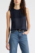 Nordstrom Satin Scoop Neck Tank