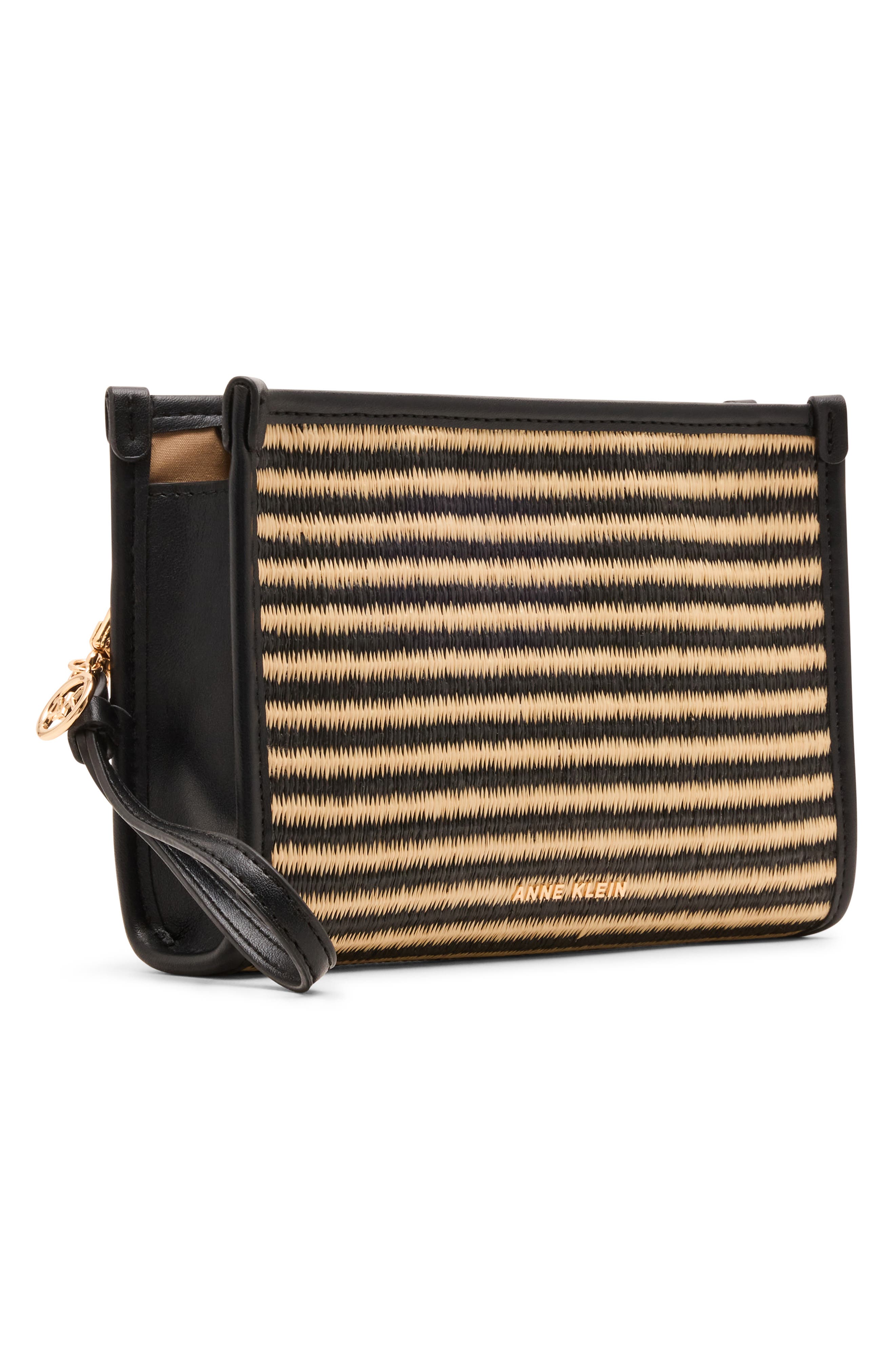 Anne Klein Woven Wristlet, Alternate, color, 