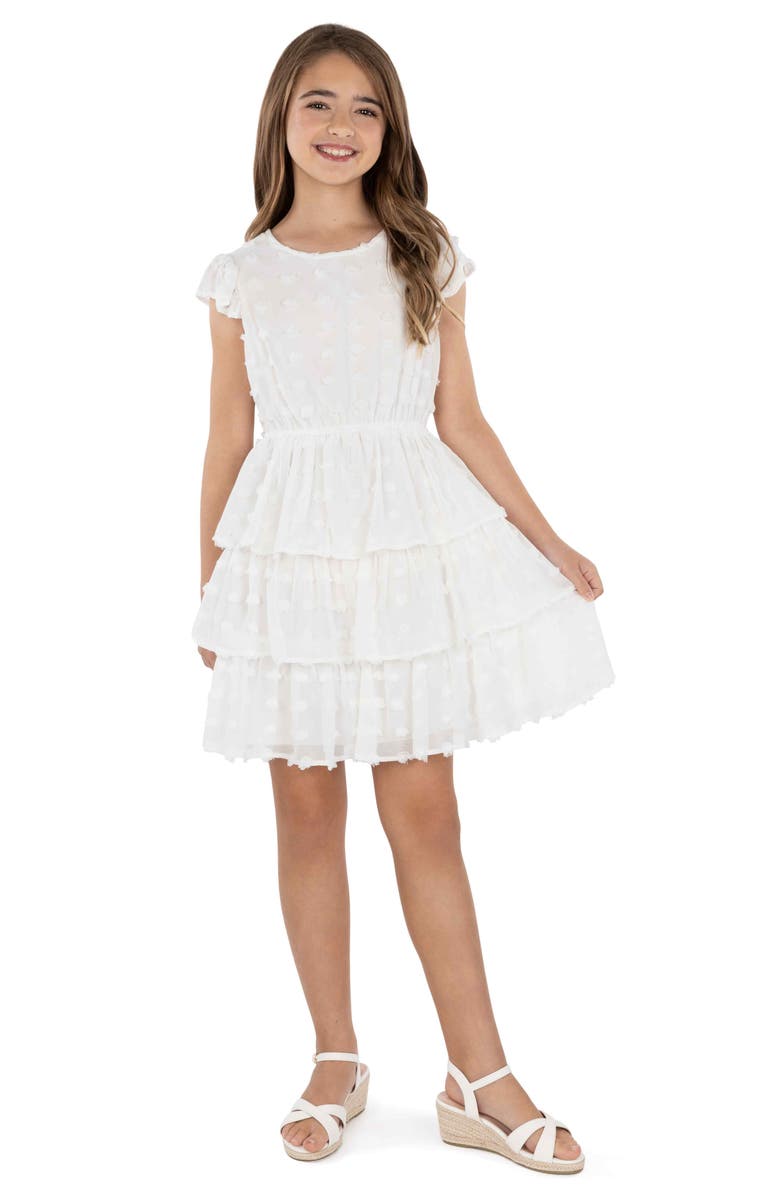 Kids' Clip Dot Tiered Dress
