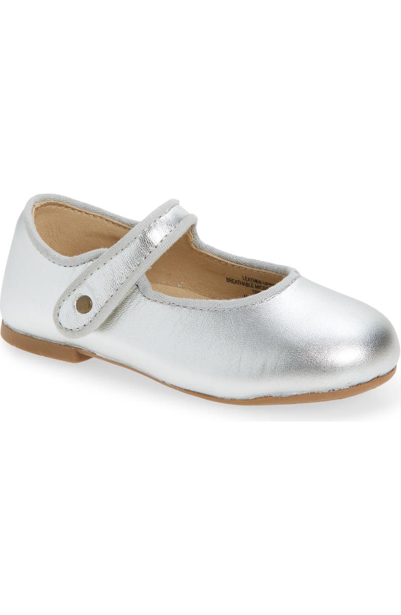 OLD SOLES Kids' Lady Jane Flat, Main, color, Silver