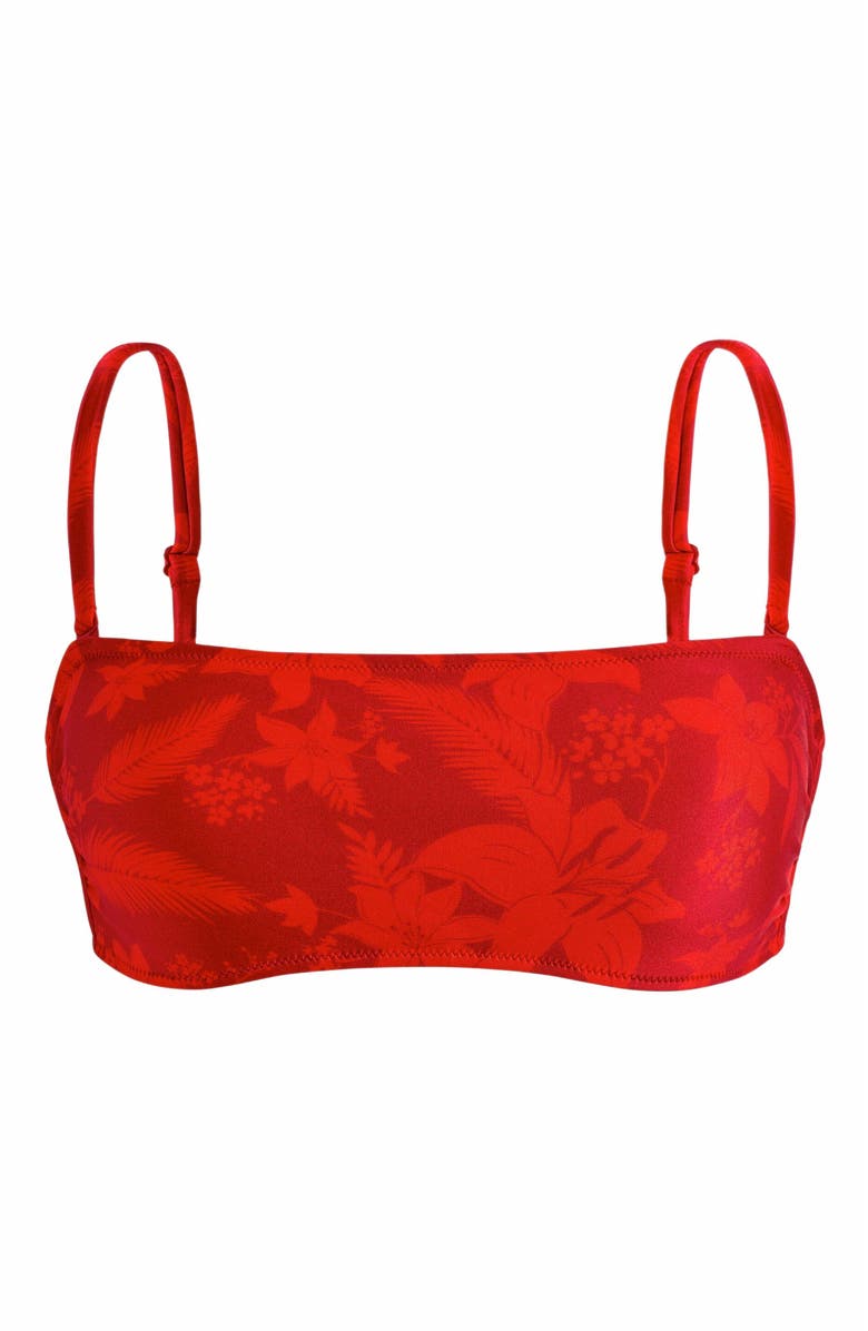 Vilebrequin Women's Flower Power Bra Bikini Top, Alternate, color, Lipstick
