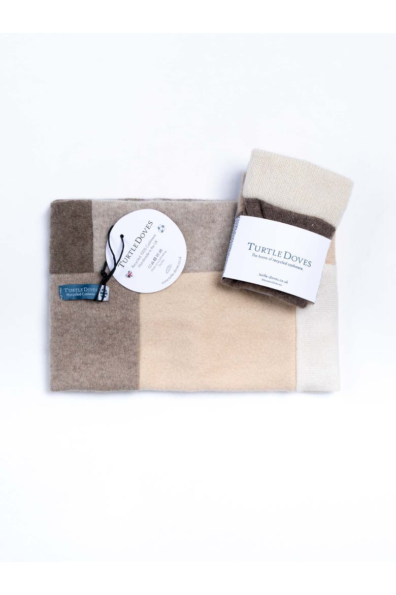 Cashmere Neckwarmer And Glove Bundle, Main, color, Neutral Mix