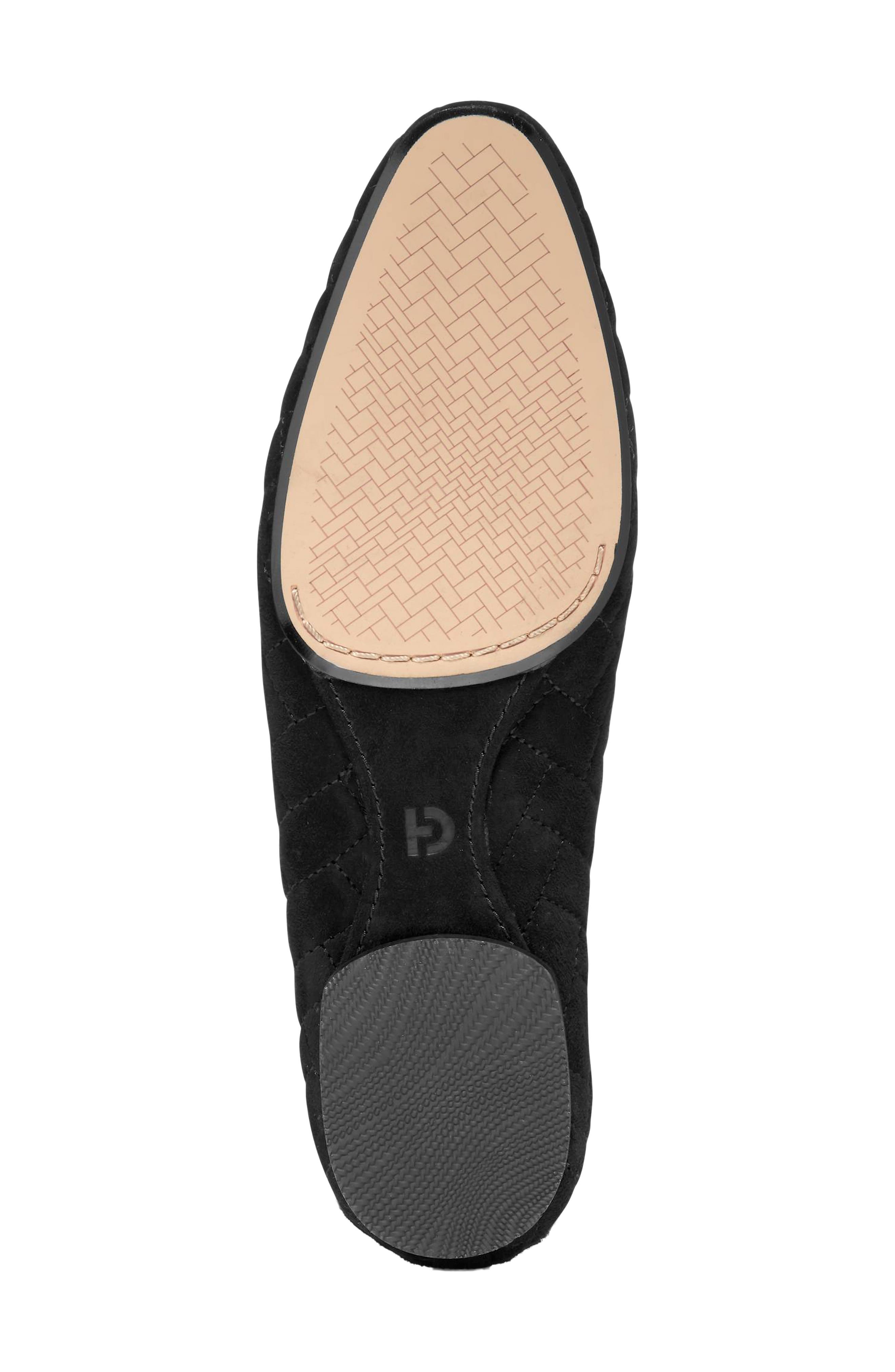 Cole Haan Jasleen Quilted Ballet Flat, Alternate, color, Black Quilted Suede