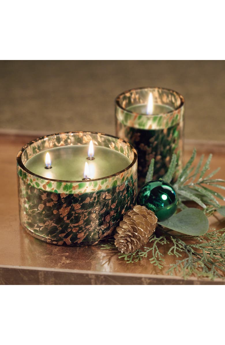 Zodax Siberian Fir Candle, Alternate, color, Green/ Gold
