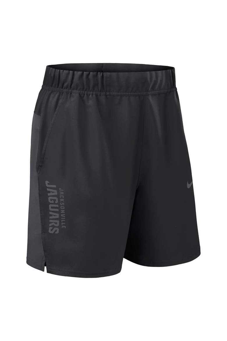 Men's Nike Black Jacksonville Jaguars Woven Victory Performance Shorts, Alternate, color, Black