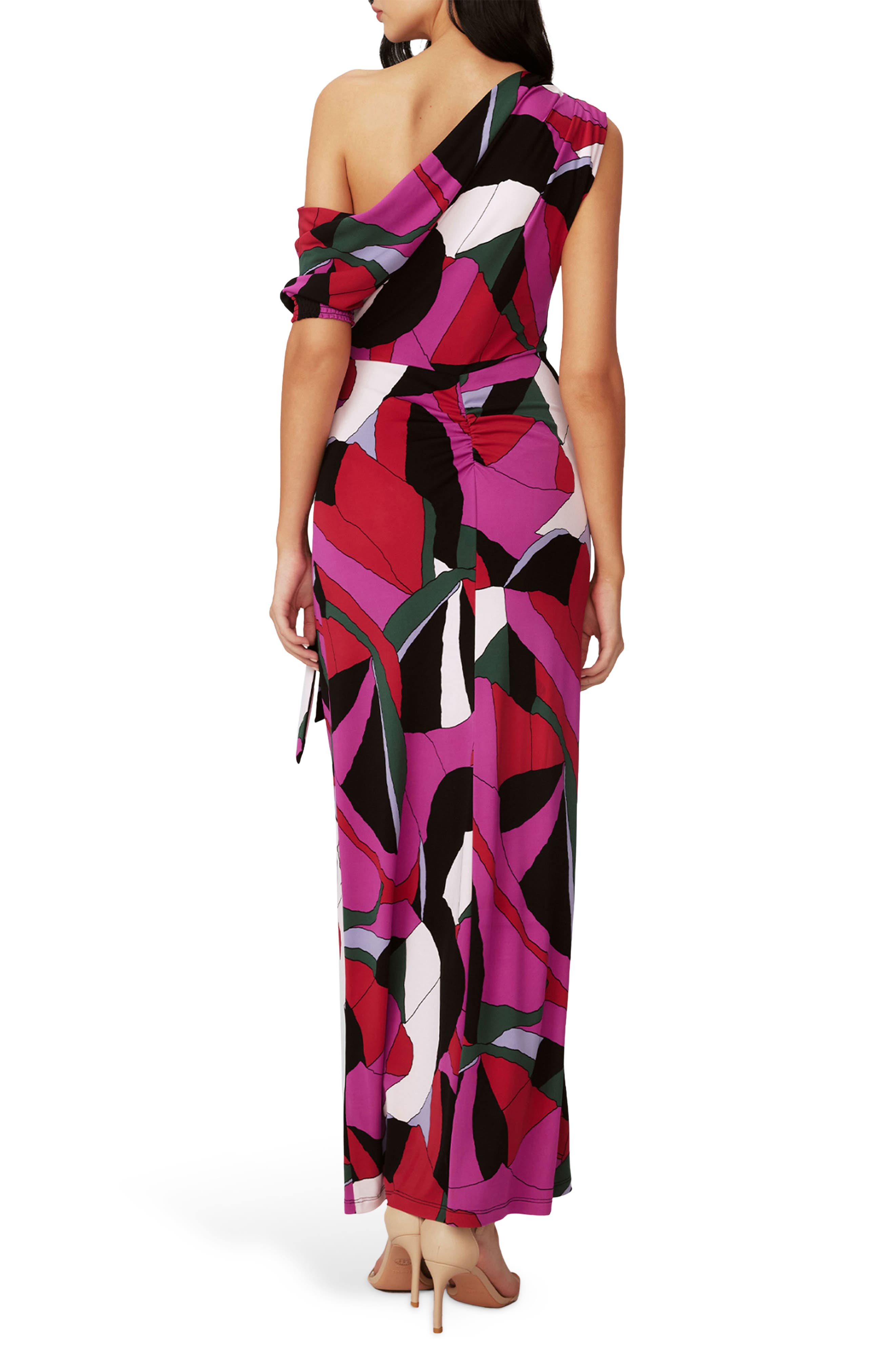 Eliana Abstract Geo Print One-Shoulder Maxi Dress - image 2