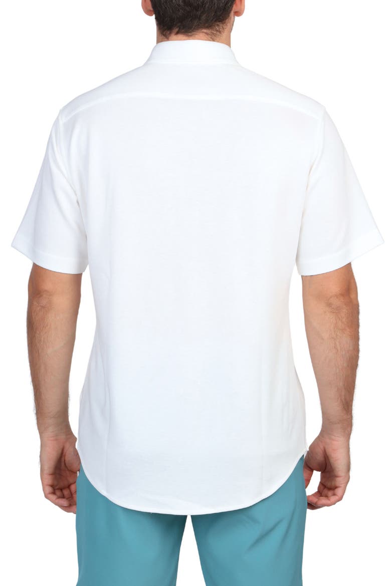 Solid Modal Blend Short Sleeve Shirt, Alternate, color, WHITE
