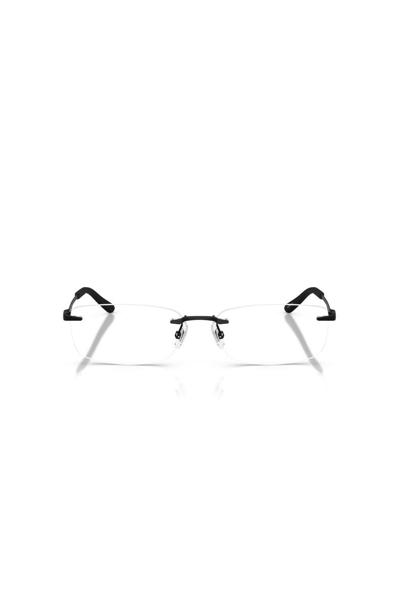 ARNETTE 58mm Rectangle optical glasses, Alternate, color, Black