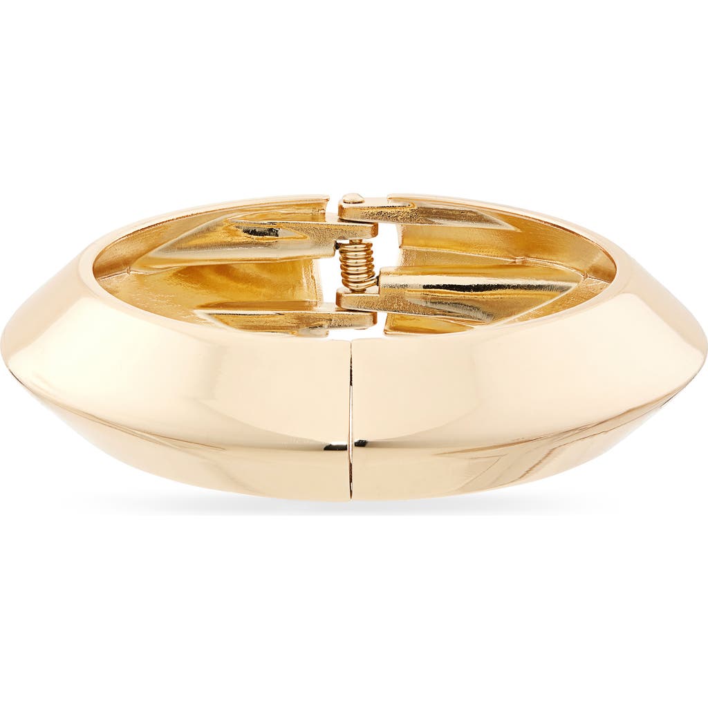 Tasha Hinged Bangle Bracelet In Gold
