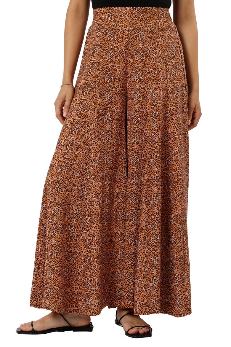 Selby High Waist Wide Leg Pants, Main, color, LEOPARD PRINT