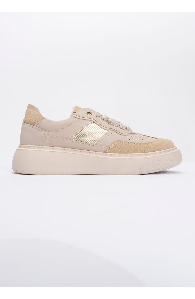 Prologue Shoes Venetia Sport Sneakers, Alternate, color, Beige Faux Leather